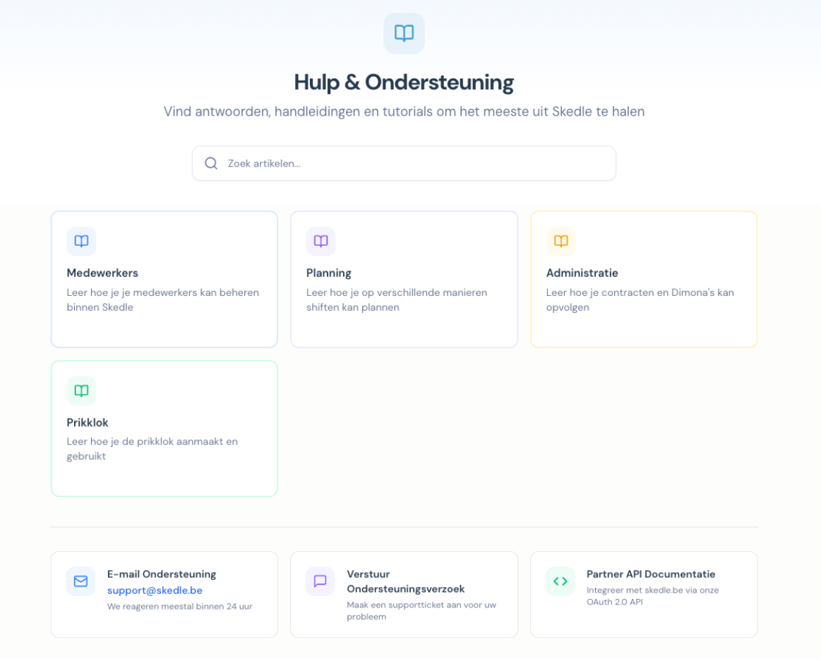 Documentatie in het platform